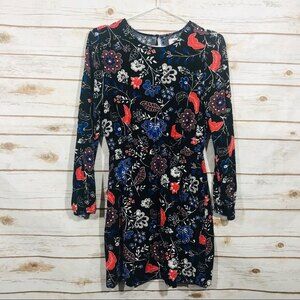Old navy elastic waist floral long sleeve dress size SP